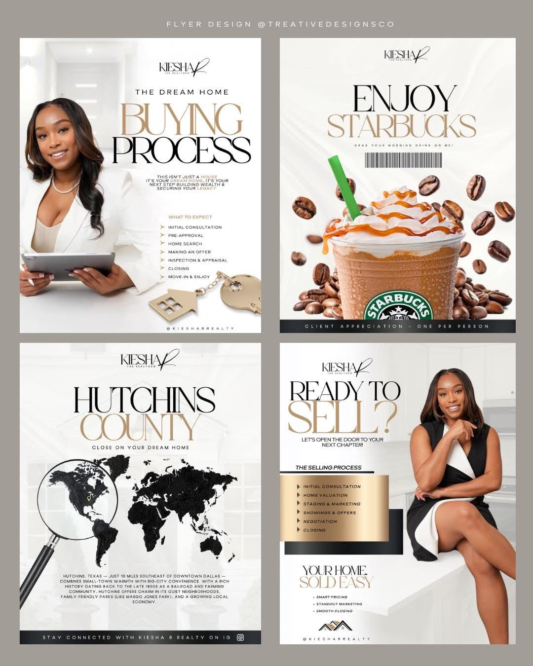 Set of 4 digital graphics